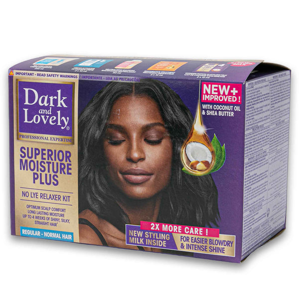 Dark & Lovely, Superior Moisture Plus No Lye Relaxer Individual Kit - Cosmetic Connection