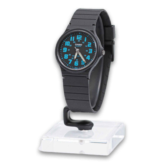 Casio Watches, Classic Analog Watch Black Strap with Blue Dial (MQ-71-2BDF) - Cosmetic Connection