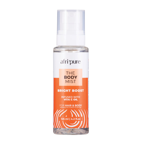Bright Boost Body Mist 125ml | Infused with Vita C Oil – Hair & Body Hydration with an Energizing Scent