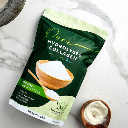 Collagen & Co Inspired to Live, Pure Hydrolysed Collagen made with Peptan 300g - Cosmetic Connection
