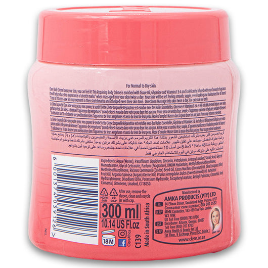 Clere, Repairing Body Creme Tissue Oil & Glycerine + Vitamins E & A 300ml - Cosmetic Connection