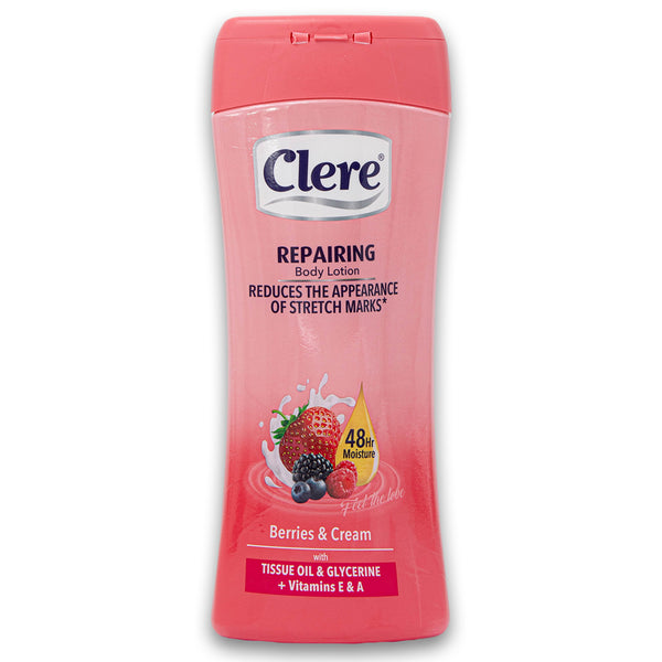 Clere, Repairing Body Lotion Tissue Oil & Glycerine + Vitamins E & A 400ml - Cosmetic Connection