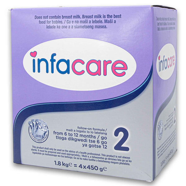 Infacare, Follow-on Formula Stage 2 from 6 to 12 Months 4 x 450g - Cosmetic Connection