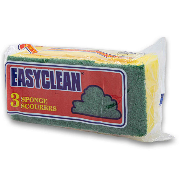Easyclean, Sponge Scourers 3 Pack - Cosmetic Connection