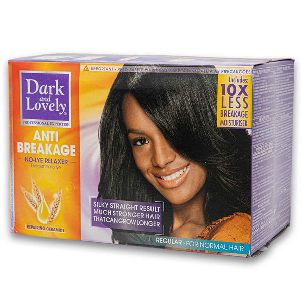 Dark & Lovely, Anti Breakage No-lye Relaxer Regular for Normal Hair Individual Kit - Cosmetic Connection
