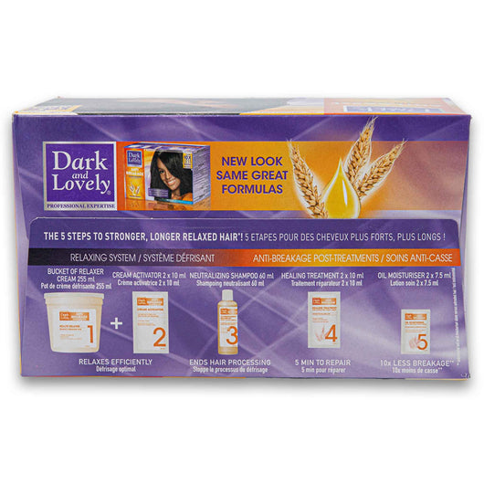 Dark & Lovely, Anti Breakage No-lye Relaxer Regular for Normal Hair Individual Kit - Cosmetic Connection