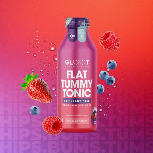 Gloot - Hips Bums & Tums, Flat Tummy Tonic Stimulant Free Weight Management Liquid Berry Blast 250ml - Cosmetic Connection