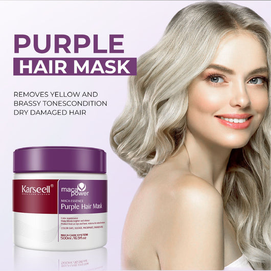 Karseell, Maca Power Maca Essence Purple Hair Mask Color Maintenance 500ml - Cosmetic Connection