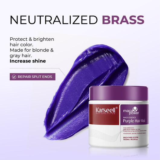 Karseell, Maca Power Maca Essence Purple Hair Mask Color Maintenance 500ml - Cosmetic Connection