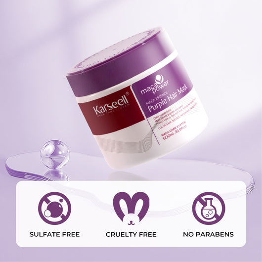Karseell, Maca Power Maca Essence Purple Hair Mask Color Maintenance 500ml - Cosmetic Connection
