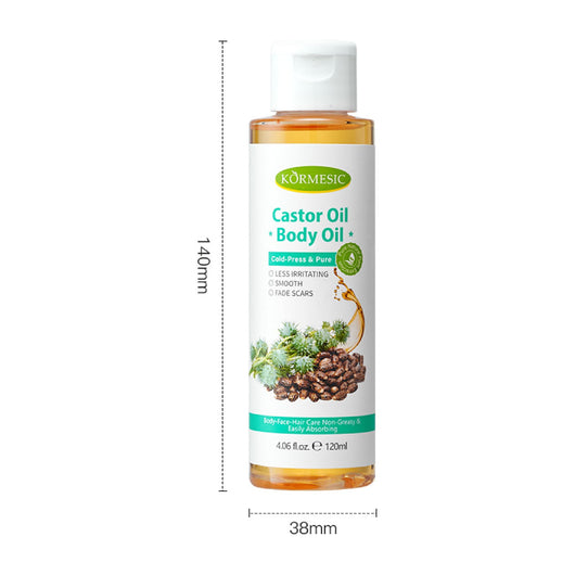 Kormesic, Castor Oil Body Oil Smooth Skin 120ml - Cosmetic Connection