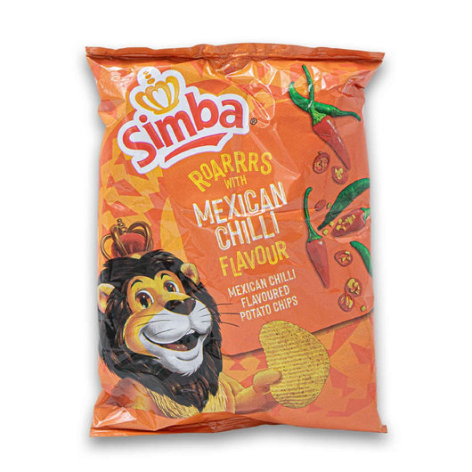 Simba, Mexican Chilli Flavoured Potato Chips 36g | Bold & Spicy Snack with Irresistible Crunch - Cosmetic Connection