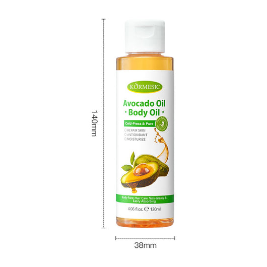 Kormesic, Avocado Oil Body Oil Repair Skin 120ml - Cosmetic Connection