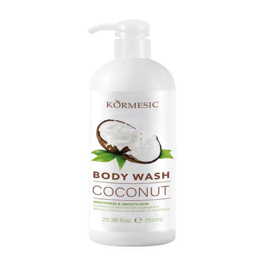 Kormesic, Coconut Body Wash Moisturize & Smooth Skin 750ml - Cosmetic Connection