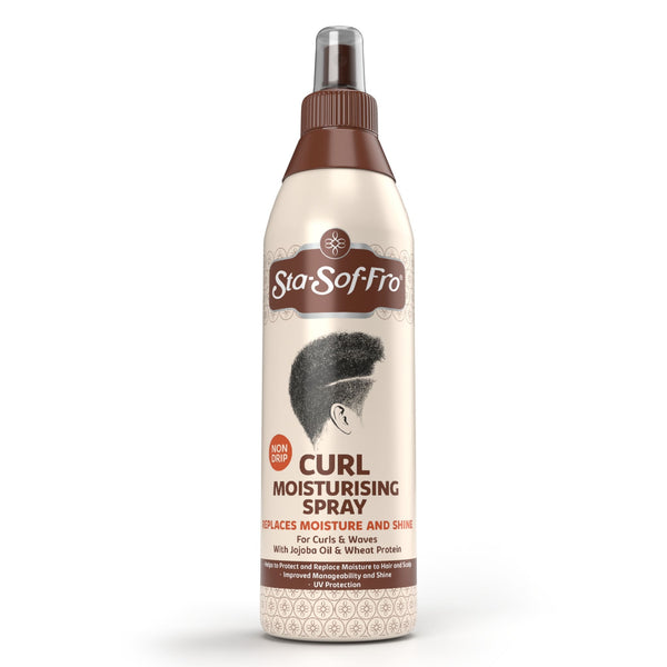 Sta-Sof-Fro, Curl Moisturising Spray Replaces Moisture and Shine for Curls & Waves with Jojoba Oil & Wheat Protein 250ml - Cosmetic Connection