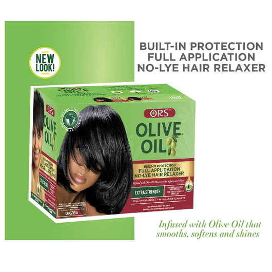 Organic Root Stimulator, Olive Oil Built-in Protection No-lye Hair Relaxer Extra Strength 1 Full Application - Cosmetic Connection