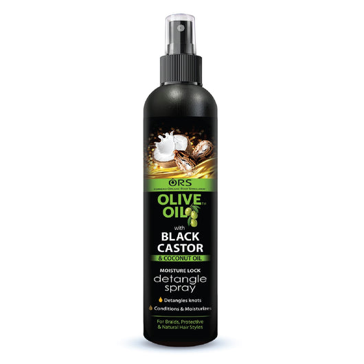 Organic Root Stimulator, Olive Oil with Black Castor & Coconut Oil Moisture Lock Detangle Spray 250ml - Cosmetic Connection