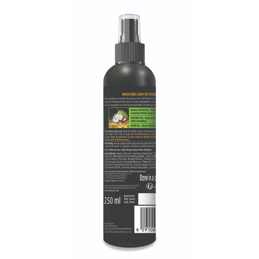 Organic Root Stimulator, Olive Oil with Black Castor & Coconut Oil Moisture Lock Detangle Spray 250ml - Cosmetic Connection