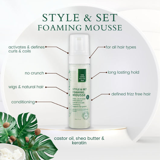 Vida, Style & Set Foaming Mousse Volumising 200ml - Cosmetic Connection