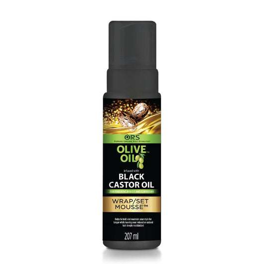 Organic Root Stimulator, Olive Oil infused with Black Castor Oil Wrap/Set Mousse 207ml - Cosmetic Connection