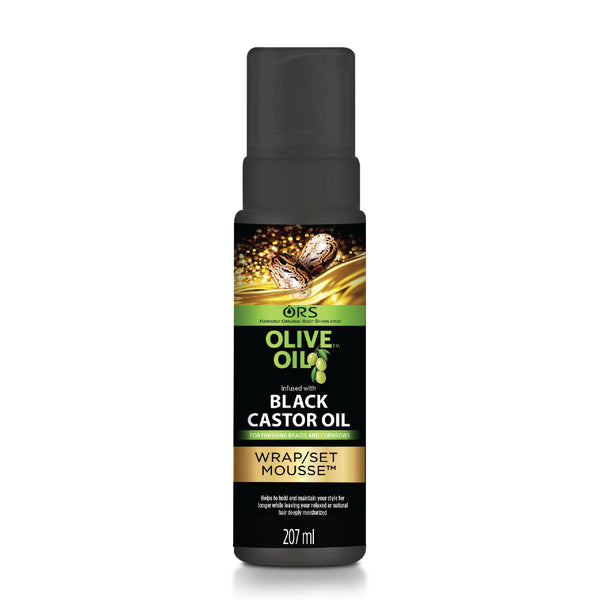 Organic Root Stimulator, Olive Oil infused with Black Castor Oil Wrap/Set Mousse 207ml - Cosmetic Connection