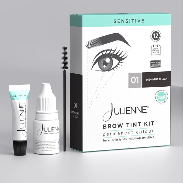 Brow Tint Kit Permanent Colour 12 Applications - for all Skin Types | Amonia & PPD Free