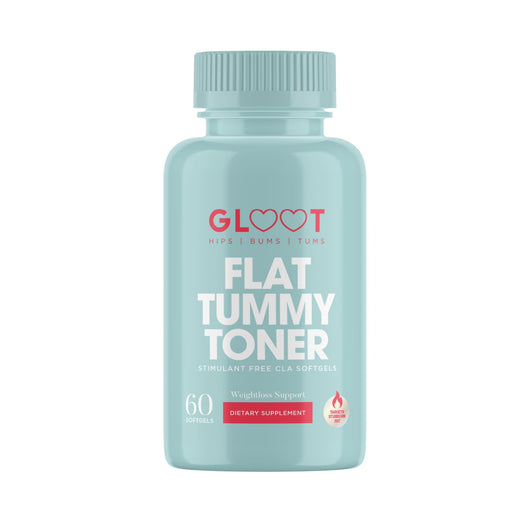 Gloot - Hips Bums & Tums, Flat Tummy Toner Stimulant Free CLA Softgels Weight loss Support 60 Pack - Cosmetic Connection