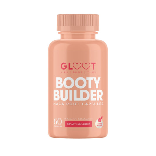 Gloot - Hips Bums & Tums, Booty Builder Maca Root 560mg Capsules All-natural Curve Supplement 60 Capsules - Cosmetic Connection