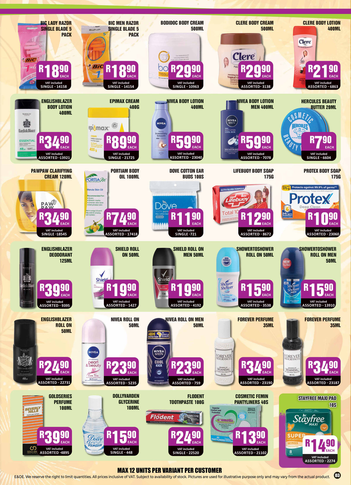 Promotion Catalogue – Cosmetic Connection