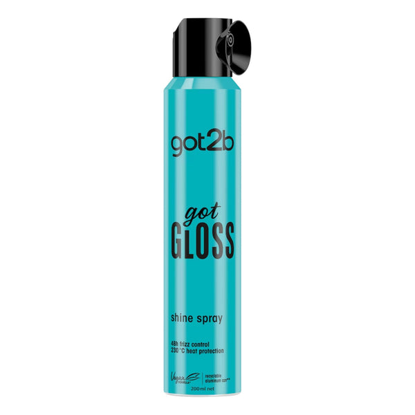 Gloss Finish Spray 200ml | Shine Spray with 48H Frizz Control & 230°C Heat Protection – Smooth Glossy Finish