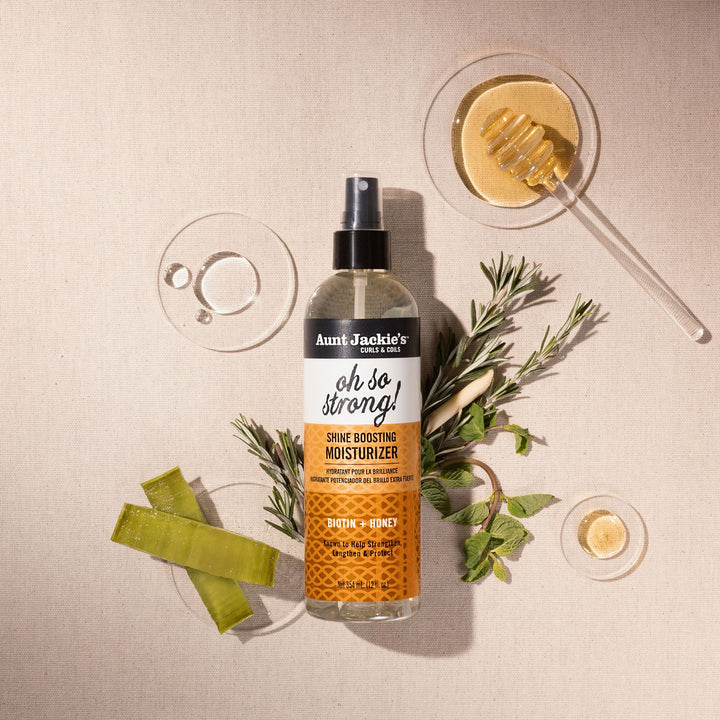 Aunt Jackie's, Oh So Strong Shine Boosting Moisturizer Biotin + Honey 354ml - Cosmetic Connection