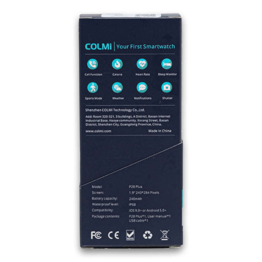 COLMi, Smartwatch Neo Silver Edition Luxe Fit Ultra Health Companion (P28PLUS-SS) - Cosmetic Connection