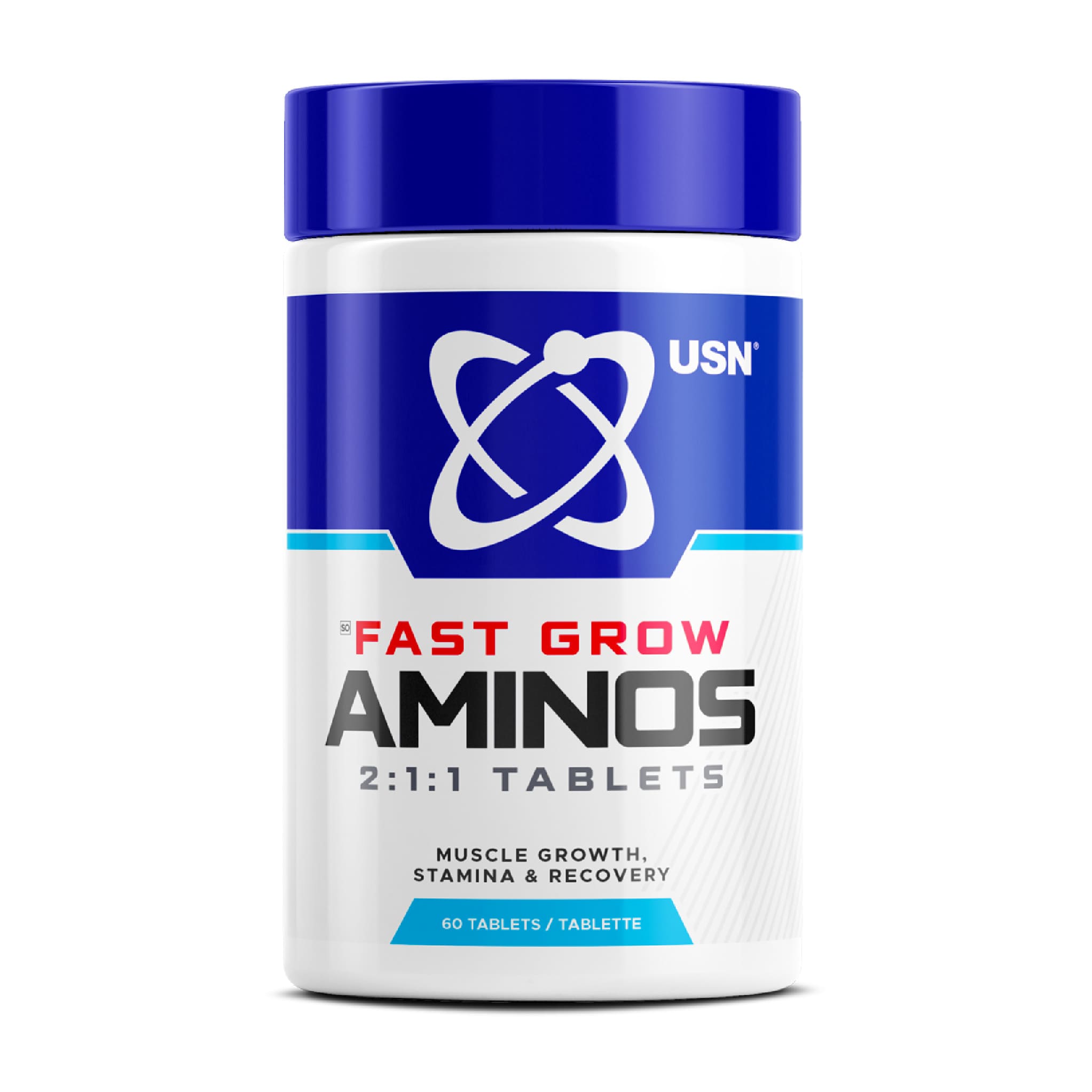 Fast Grow Aminos 60 Tablets for Muscle Recovery - USN – Cosmetic Connection