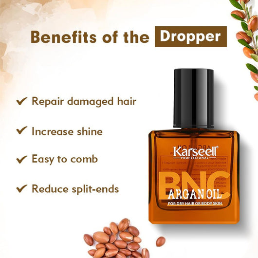 Karseell, BNC Argan Oil for Dry Hair or Body Skin 60ml - Cosmetic Connection