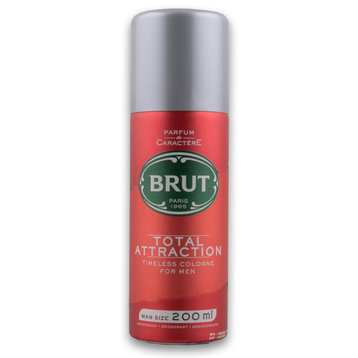 Brut, Perfume Deodorant Spray Total Attraction 200ml - Cosmetic Connection