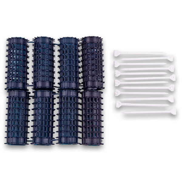 Cherry Plastics, Hair Curlers Medium 60 x 25mm 8 Pack - Cosmetic Connection