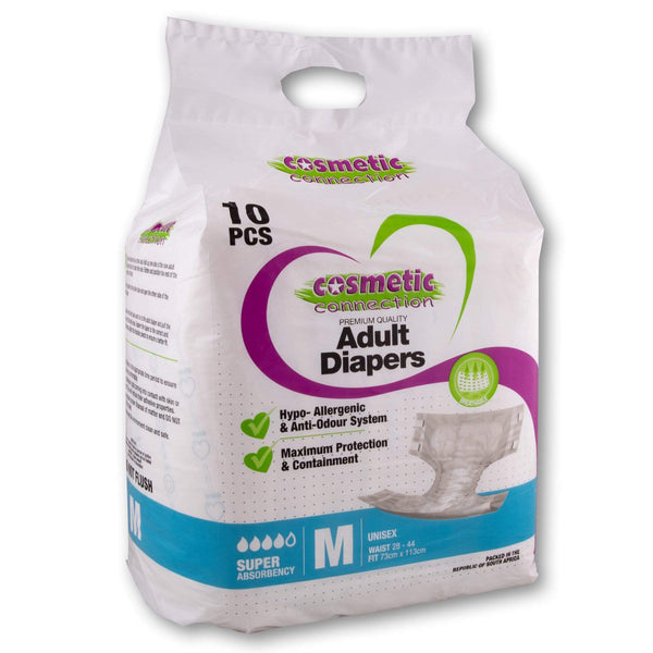 Cosmetic Connection, Premium Adult Unisex Diapers 10 Pack - Cosmetic Connection
