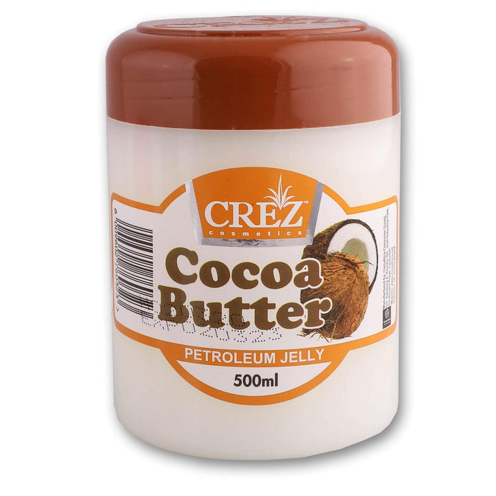 Crez Cosmetics, Petroleum Jelly Cocoa Butter 500ml - Cosmetic Connection