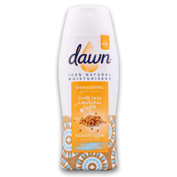 Dawn, Shimmering Body Lotion Radiant Glow Gold Dust 400ml - Cosmetic Connection