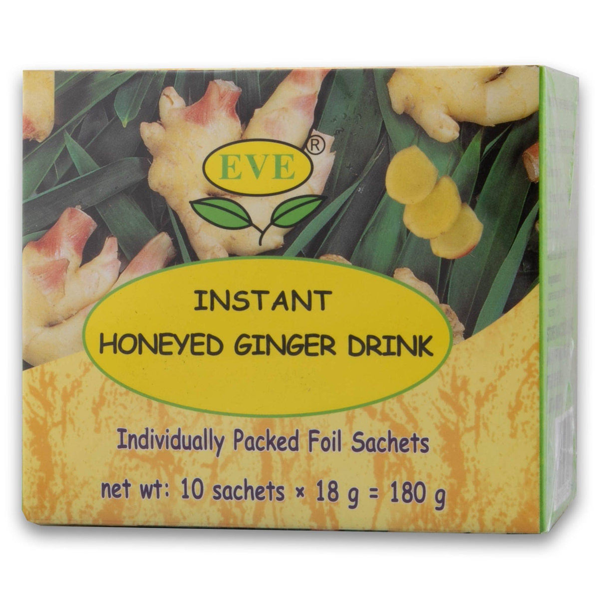 Instant Honeyed Ginger Drink 180g - Convenient 10 Pack | Eve – Cosmetic ...