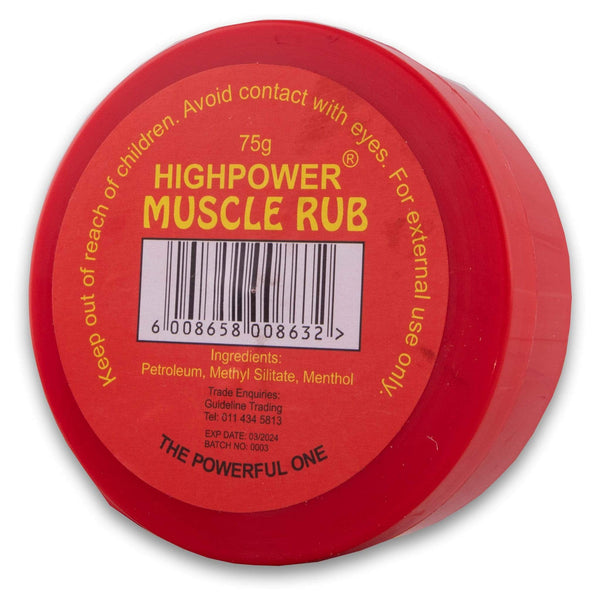 High Power, Muscle Rub 75g - Cosmetic Connection