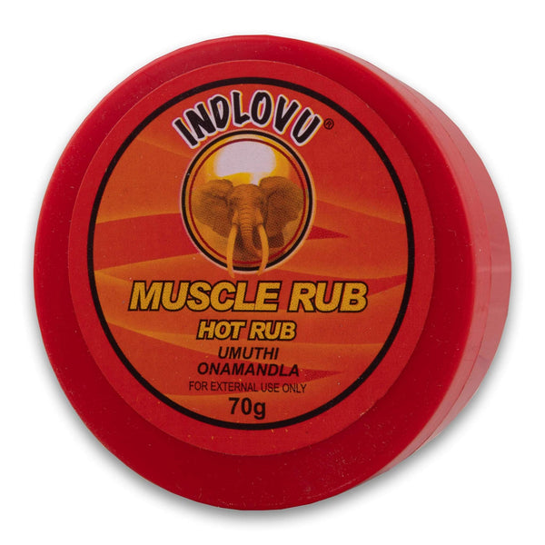 Indlovu, Hot Rub Ointment 70g - Soothe Muscle Aches - Cosmetic Connection