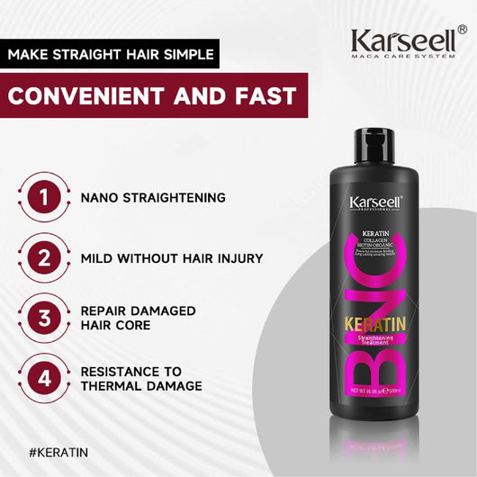 Karseell, BNC Keratin Straightening Treatment 500ml - Cosmetic Connection