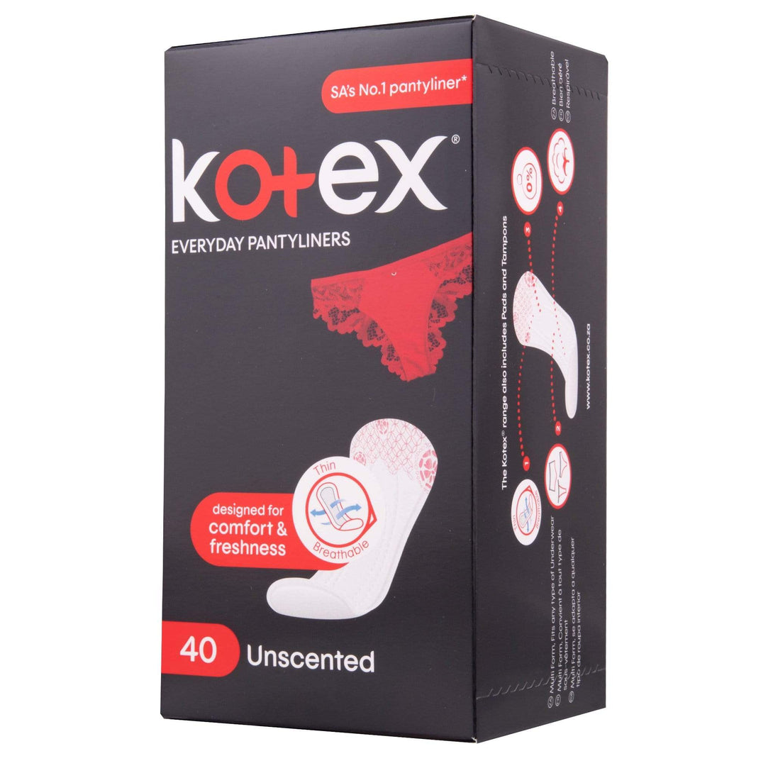 Kotex, Everyday Pantyliners 40 Pack - Cosmetic Connection