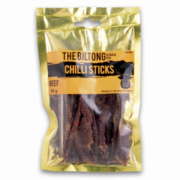 The Biltong & Snack Bar, Beef Chilli Sticks 50g - Cosmetic Connection