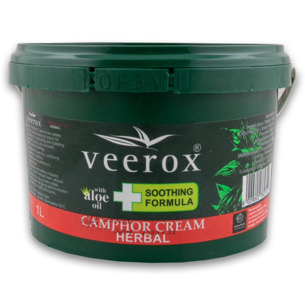 Veerox, Camphor Cream Herbal Soothing Formula 1L - Cosmetic Connection