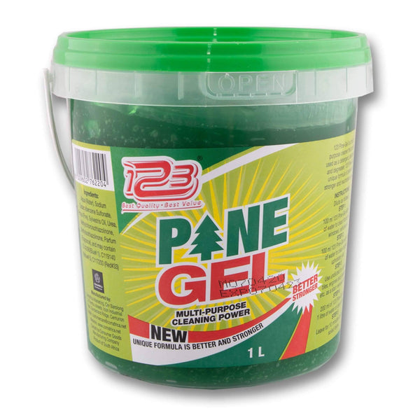 123, Pine Gel 1L - Multi Purpose Cleaning Power - Cosmetic Connection