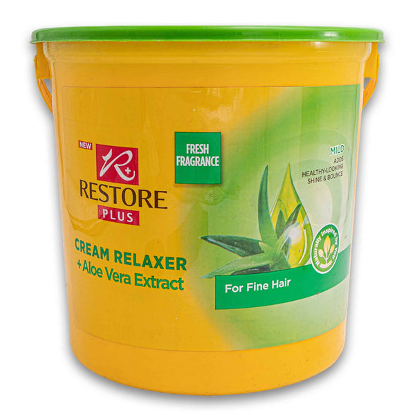 Restore Plus, Cream Relaxer Mild 5L made with Aloe Vera Extract for Fine Hair - Cosmetic Connection