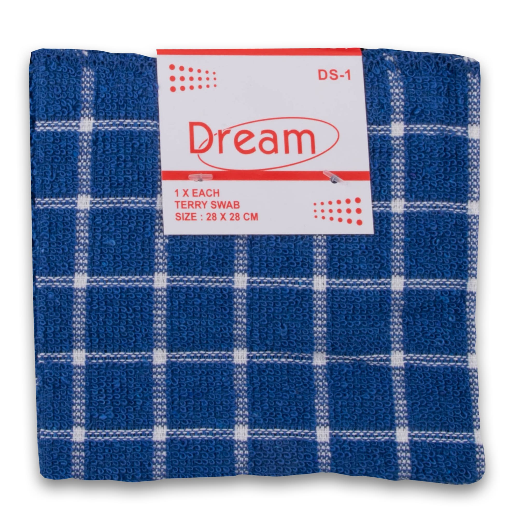 Dream Textiles, Swab Terry 28 x 28cm - 1 Pack - Cosmetic Connection