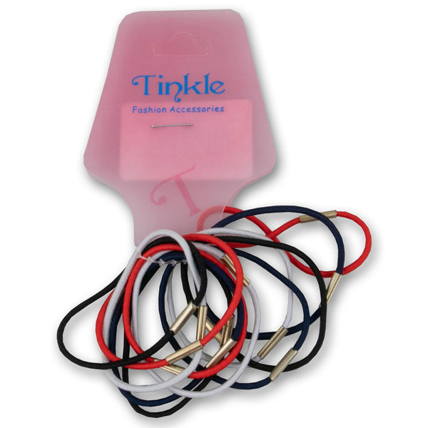 Tinkle, Hair Elastic Rings Thin - 12 Pack - Cosmetic Connection